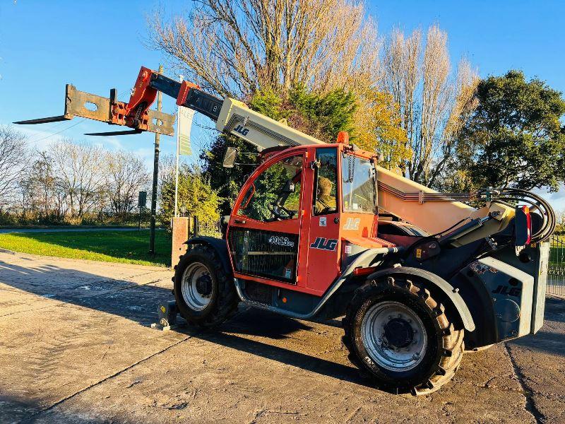 JLG 4013 4WD TELEHANDLER *YEAR 2008, 6264 HOURS* C/W LONG PALLET TINES *VIDEO*