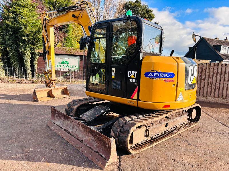 CATERPILLAR 308E2CR EXCAVATOR *YEAR 2014* C/W QUICK HITCH *VIDEO*