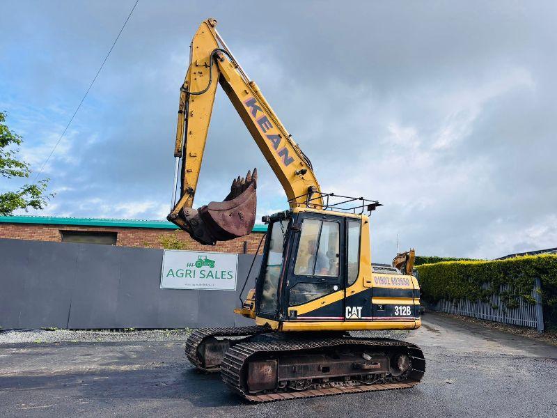 CAT 312B EXCAVATOR* READING 9108 HOURS*C/W QH & BUCKET*VIDEO*