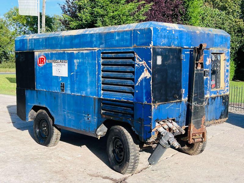 INGERSOL RAND 12235 850CFM TWIN AXLE COMPRESSOR C/W CUMMINS ENGINE 