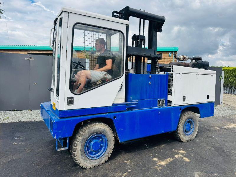 FANTUZZI SF.50XX SIDELOADER FORKLIFT*C/W PALLET TINES*VIDEO*