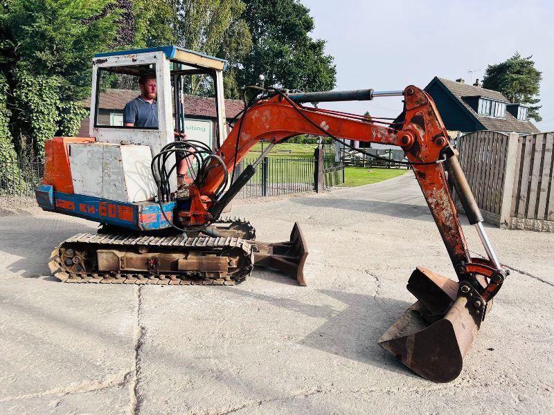 KUBOTA KX60 TRACKED EXCAVATOR C/W 2 X BUCKETS *VIDEO*