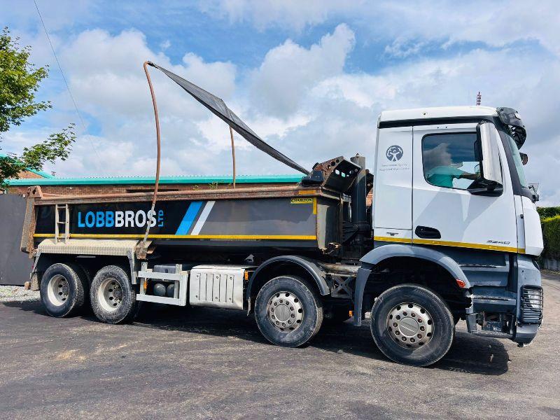 MERCEDES AROCS 3240K 8X4 TIPPER TRUCK*C/W EASY SHEET*YEAR 2016*VIDEO*