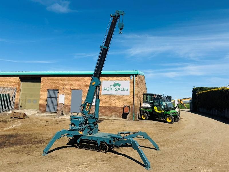 UNIKON MOBILE SPIDER CRANE*C/W SUPPORT LEGS*VIDEO*