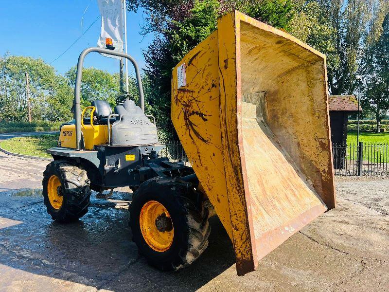 AUSA D600AP 4WD DUMPER * 1829 HOURS * C/W ROLE BAR & KUBOTA ENGINE 