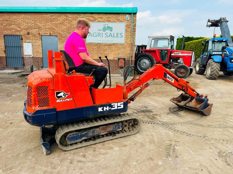 KUBOTA KH-35 MINI EXCAVATOR*C/W SELECTION OF BUCKETS*VIDEO*