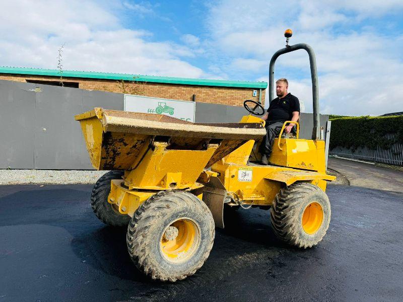 THWAITES 3 TONNE SWIVEL TIP DUMPER*1 OWNER FORM NEW*VIDEO*