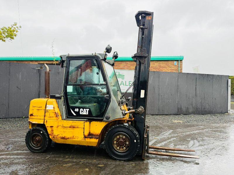 CATERPILLAR DP40K 2 4 TONNE FORKLIFT*C/W PALLET TINES*VIDEO*