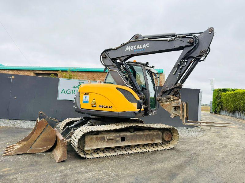 MECALAC 714MC EXCAVATOR*YEAR 2012*C/W 3 PIECE BOOM*VIDEO*