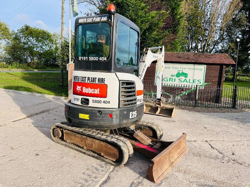 BOBCAT E25 EXCAVATOR *YEAR 2015, ONLY 1588 HOURS* C/W QUICK HITCH *VIDEO*
