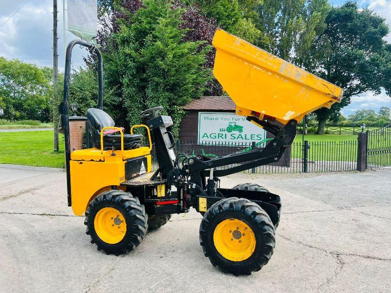 JCB 1THT 1 TON HIGH TIP DUMPER *YEAR 2016, 1147 HOURS* C/W ROLE BAR*VIDEO*