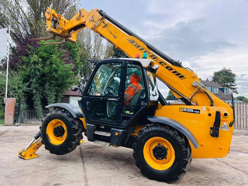 JCB 535-125HI VIZ 4WD TELEHANDLER *YEAR 2015,12.5 METER* C/W TINES *VIDEO*