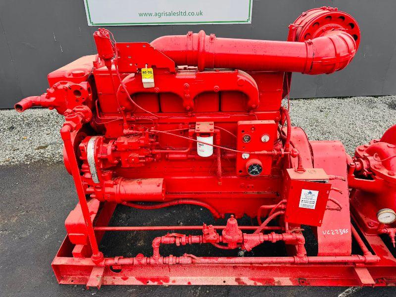 CUMMINGS N-855-F 6 INCH WATER PUMP *C/W 6 CYLINDER ENGINE*VIDEO*