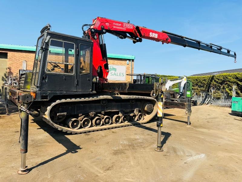 MOROOKA TRACKED DUMPER*C/W FASSI F455XP 7 PUSH OUT CRANE*VIDEO*