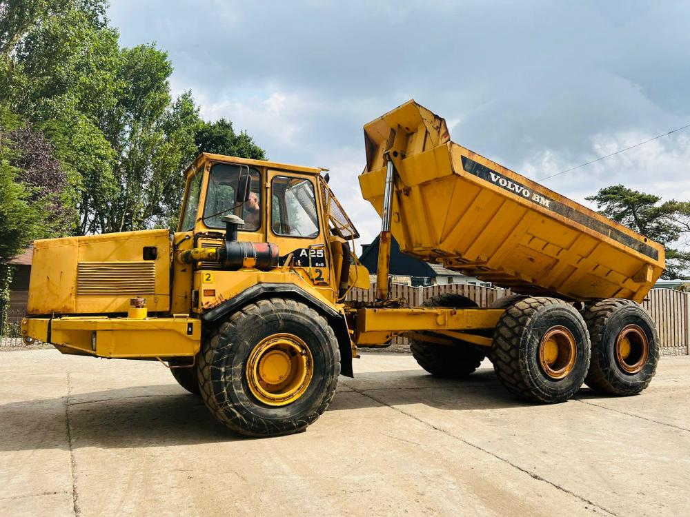 VOLVO BM A25 6X6 ARTICULATED DUMP TRUCK C/W HYDRAULIC STRAIGHT TIP 