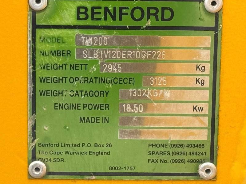 BENFORD TV1200 DOUBLE DRUM ROLLER*C/W DEUTZ ENGINE*VIDEO*