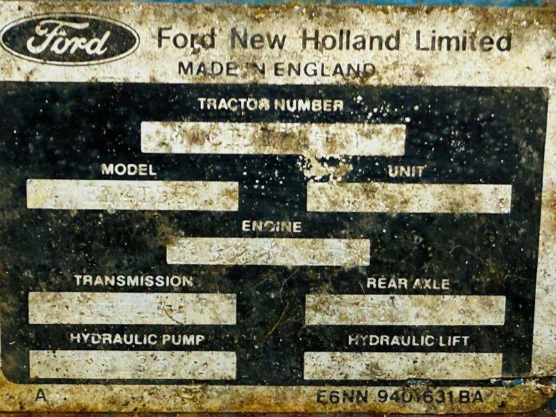 FORD 6410 2WD TRACTOR*C/W REAR LINKAGE*VIDEO*