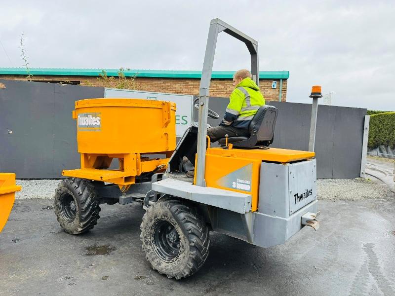 THWAITES MACH070 SITE DUMPER*C/W PAN MIXER AND SKIP*VIDEO*