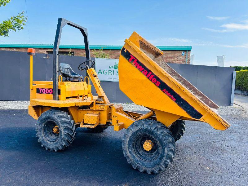 THWAITES 7000 3 TONNE STRAIGHT TIP DUMPER*VIDEO* 