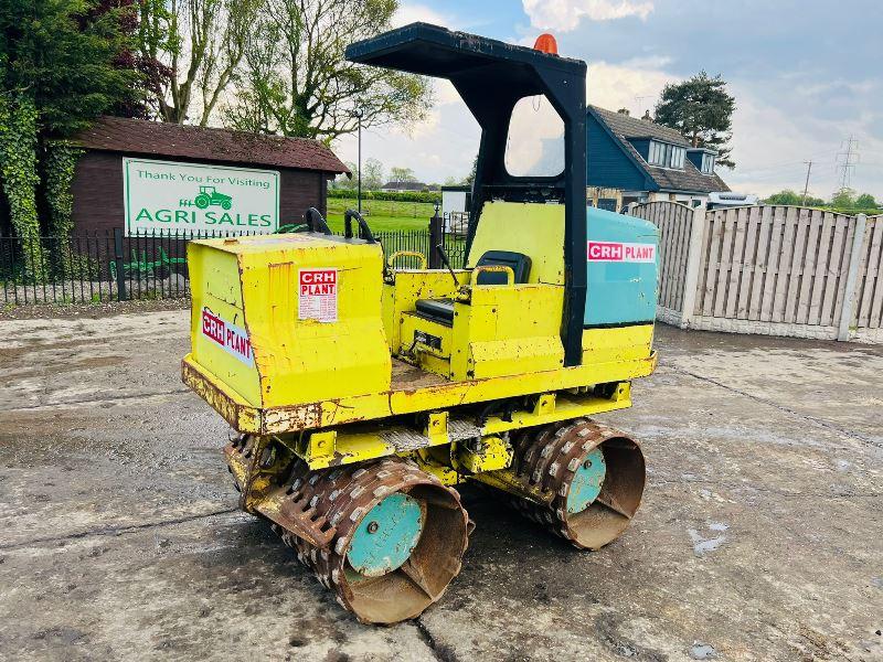 RAMMAX 2900-HF DOUBLE DRUM TRENCH ROLLER C/W KUBOTA ENGINE *VIDEO*