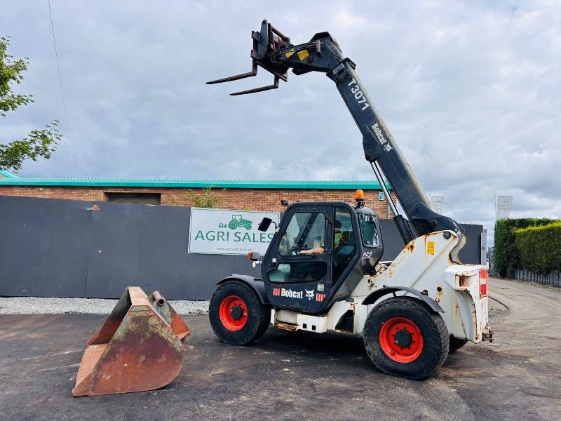 BOBCAT T3071 TELEHANDLER*C/W PALLET TINES AND BUCKET*VIDEO*