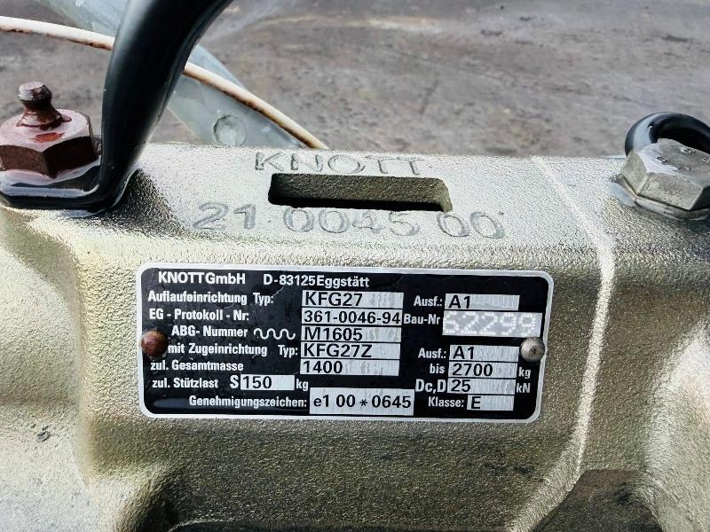 KNOTT TWIN AXLE BOX TRAILER*C/W FRONT AND REAR DOOR*VIDEO*