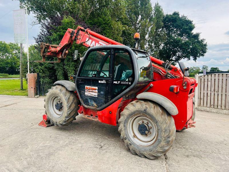 MANITOU MLT1030 4WD TELEHANDLER *10 METER, 4834 HOURS* C/W PALLET TINES*VIDEO* 