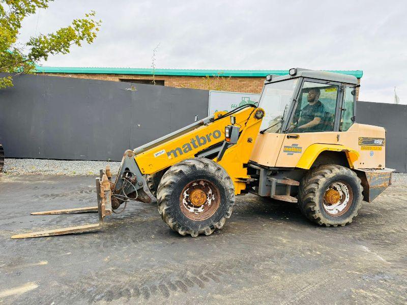 MATBRO TR200 TURBO 4WD ARTICULATED TELEHANDLER*C/W PALLET TINES*VIDEO*