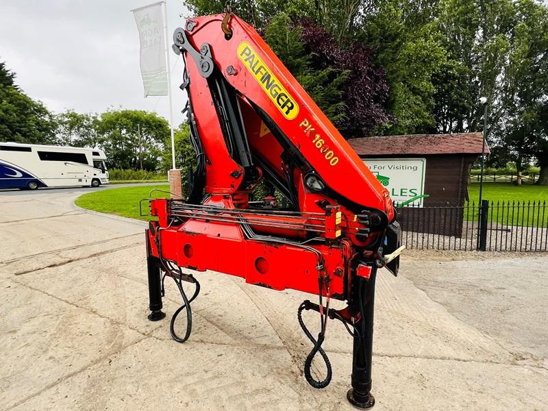 PALFINGER PK16000 CRANE C/W HYDRAULIC PUSH OUT BOOM 