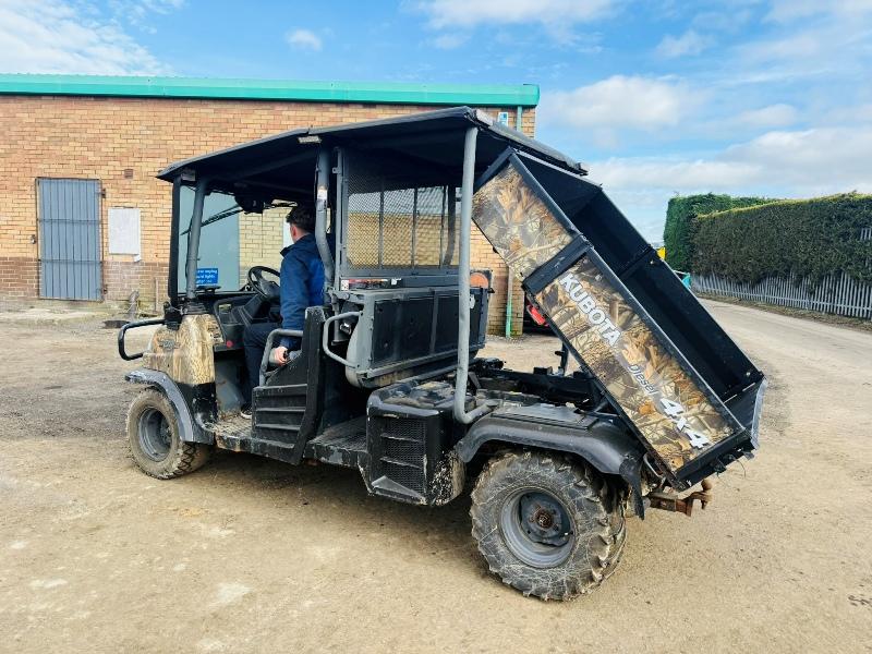 KUBOTA RTV 1140 CPX* C/W HYDRAULIC TIP*YEAR 2014*VIDEO*