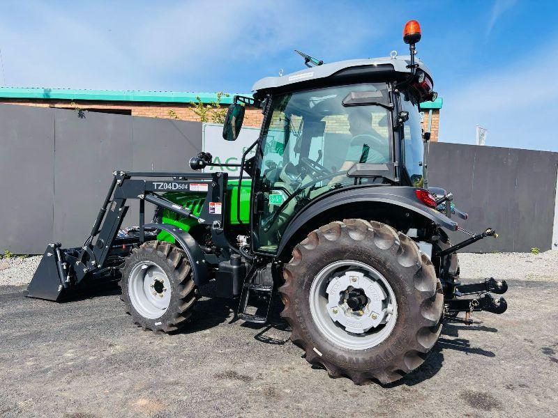 NEW *UNUSED*SIROMER TZ04D FRONT LOADER TRACTOR *C/W LOADER AND 3 IN 1 BUCKET*VIDEO*