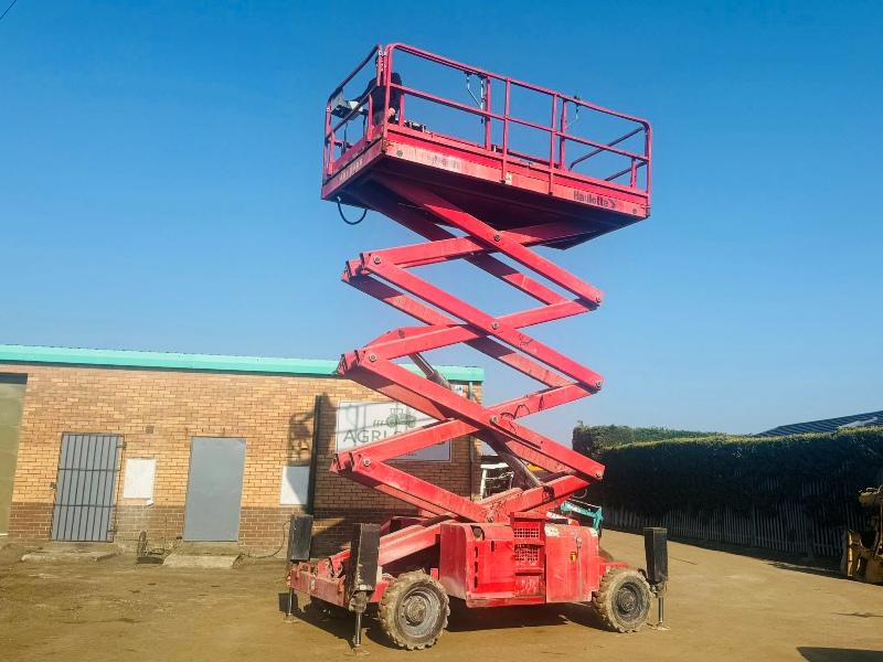 HAULOTTE H15SX SCISSOR LIFT*C/W 4 SUPPORT LEGS*VIDEO*