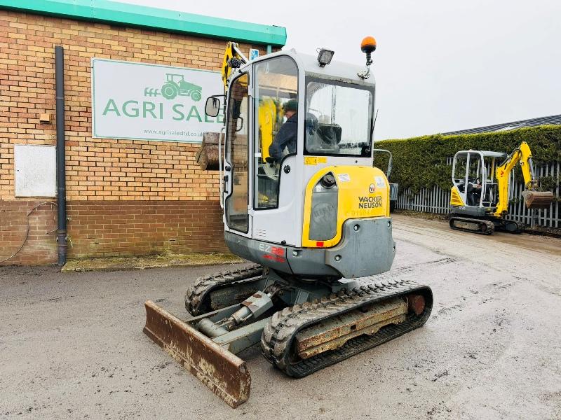 WACKER NEUSON EZ28 EXCAVATOR*C/W VDS*YEAR 2016*VIDEO*