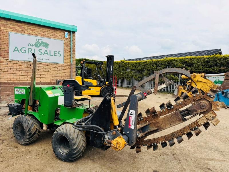 4WD ARTICULATED TRENCHER*C/W KUBOTA ENGINE*VIDEO*