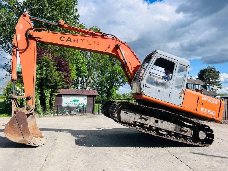 HITACHI EX150 TRACKED EXCAVATOR C/W BUCKET *VIDEO*