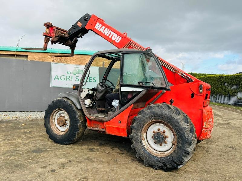 MANITOU MT732 TELEHANDLER*C/W PALLET TINES*VIDEO*