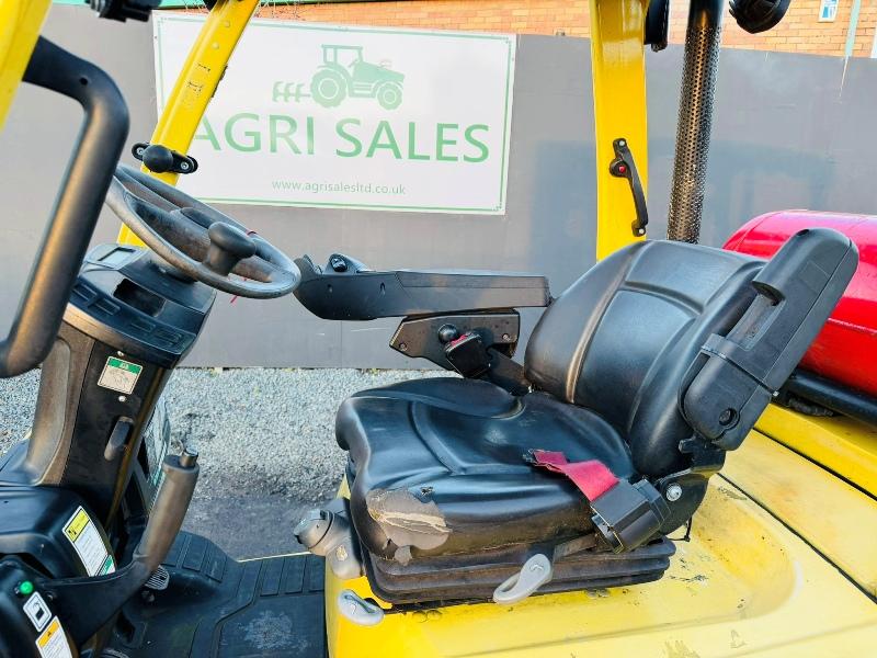 HYSTER H3.0FT CONTAINER SPEC FORKLIFT*C/W PALLET TINES*YEAR 2017*VIDEO*