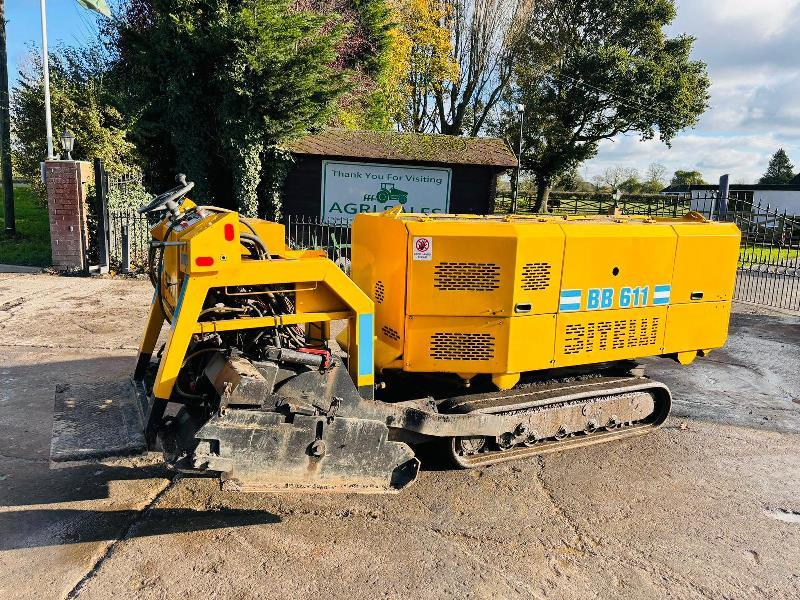 BITELLI BB611 TRACKED ASHPELT PAVER C/W 360 DEGREE SLEW HOPPER *VIDEO*