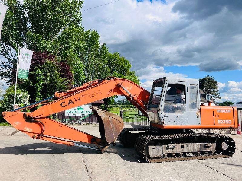 HITACHI EX150 TRACKED EXCAVATOR C/W BUCKET *VIDEO*