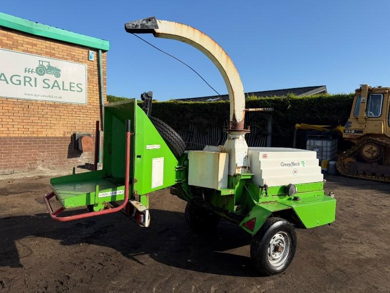 GREEN MECH CM200 TOWABLE WOOD CHIPPER*C/W LISTER ENGINE*VIDEO*