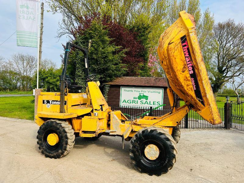 THWAITS ALLDRIVE 4WD SWIVEL TIP DUMPER C/W ROLE BAR *VIDEO*