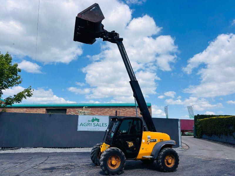 JCB 527-55 TELEHANDLER* AG SPEC *C/W BUCKET*VIDEO*