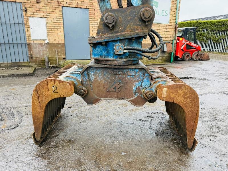 FUCHS MHL 320 HIGH RISE SCRAP HANDLER*C/W ROTATING SCRAP GRAB*VIDEO*