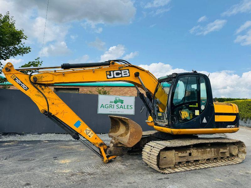 JCB JS130 EXCAVATOR*YEAR 2010 *C/W QH & BUCKET* READING 8459 HOURS*VIDEO*