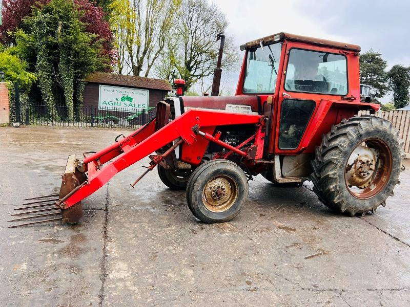 MASSEY FERGUSON MF590 TRACTOR C/W FRONT LOADER & MUCK FOLKS *VIDEO*