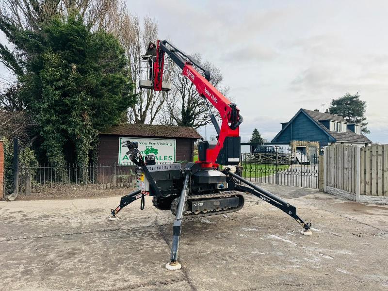 PLATFORM SPIDER 1380 TRACKED MAN LIFT *YEAR 2016* C/W TWIN AXLE PLANT TRAILER *VIDEO*