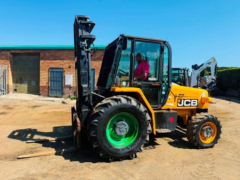 JCB 926 ROUGH TERRAIN FORKLIFT*YEAR 2013*3583 HOURS*VIDEO*