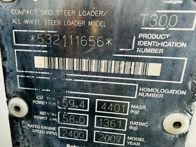 BOBCAT T300 TRACKED SKIDSTEER*READING 2450 HOURS*VIDEO*