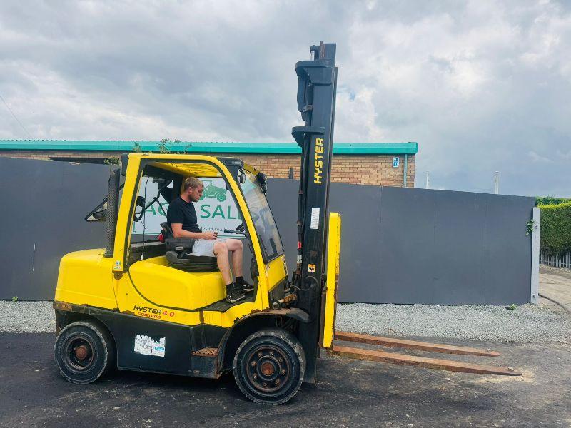 HYSTER 4.0 FORKLIFT*C/W KUBOTA ENGINE*YEAR 2019*VIDEO*
