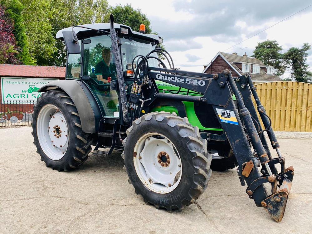 DEUTZ FAHR AGRIPLUS 95 4WD TRACTOR * YEAR 2007 * C/W FRONT LOADER